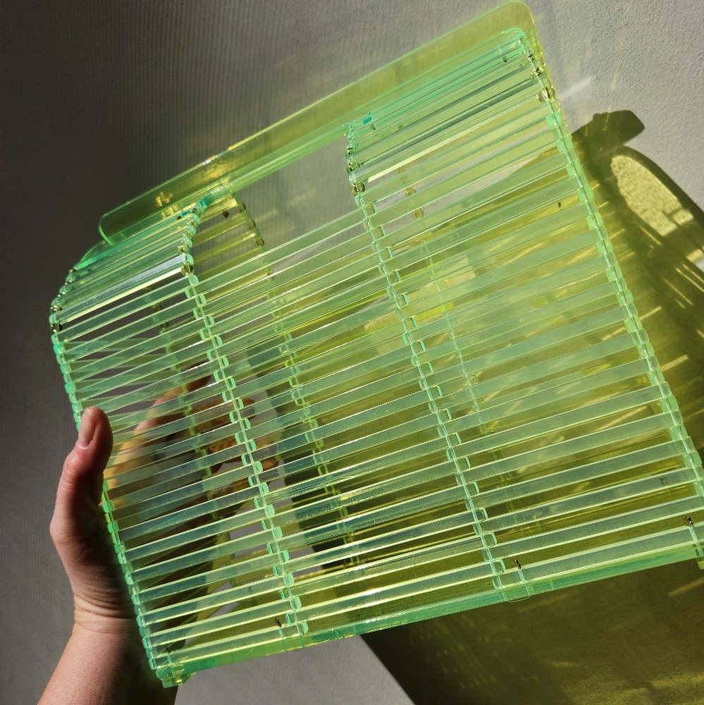 Neon acrylic handbag